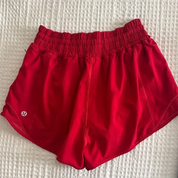 Lululemon Athletica Red Women's Athletic Shorts - Picture 2 of 3